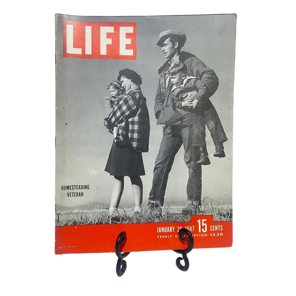 LIFE Magazine January 20 1947 Homesteading Veteran Dale Sprout Family Cover
